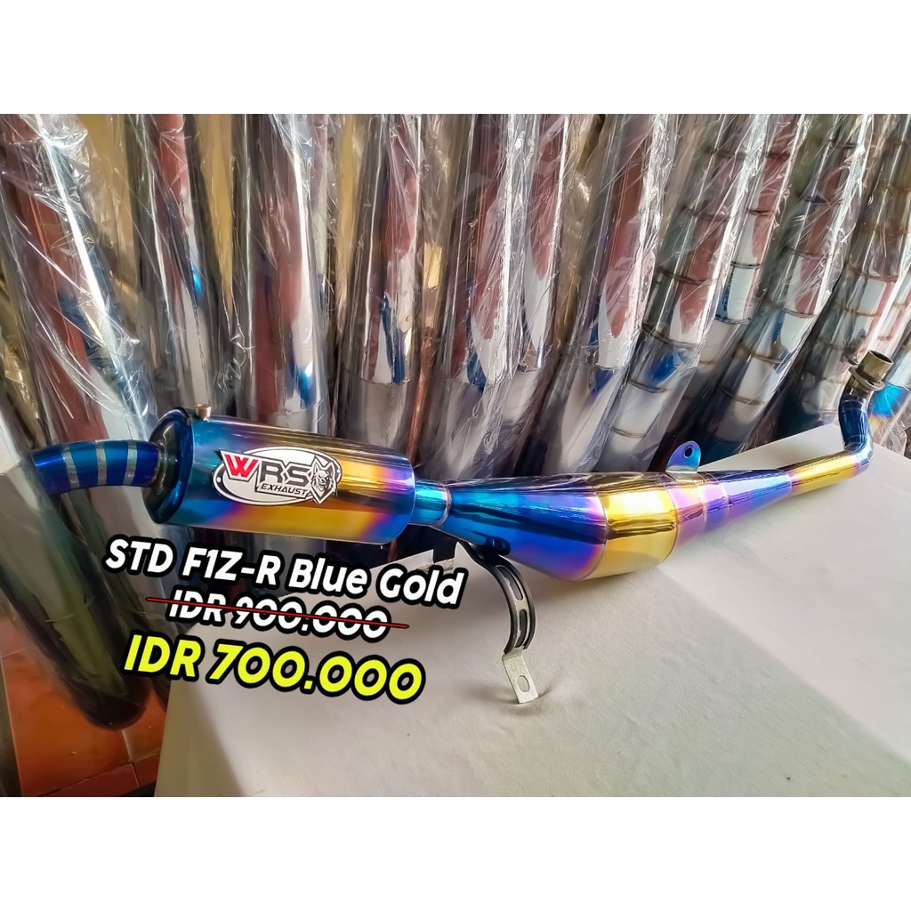 Knalpot fiz r  f1z r fizr f1zr racing Stenliss Bluegold Racing Suara Garing WRS Exhaust