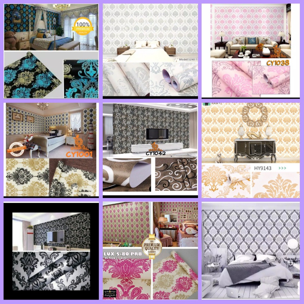 Wallpaper Stiker Dinding Dekorasi Rumah Ruang Tamu Dapur Walpeper Tembok Kamar Tidur 3d murah