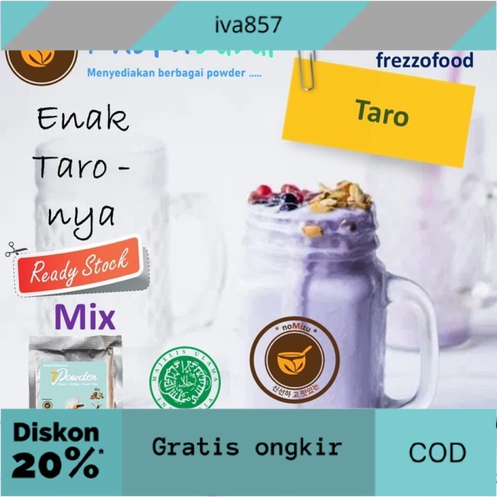 

PROMO Bubuk Minuman 7 Powder rasa Taro - Mix 1kg GRATIS ONGKIR