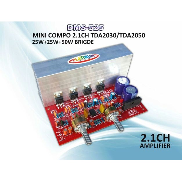 kit power amplifier 2.1ch tda 2030