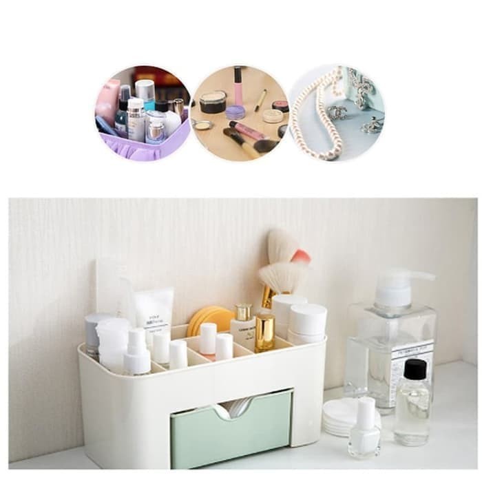 Rak Kosmetik Plastik Tempat Organizer Rak Multifungsi