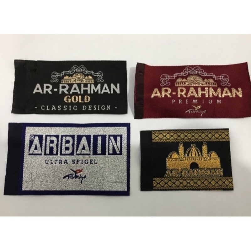 Woven label metalic Paket( gold/silver)