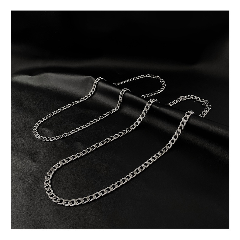 Titanium Steel Necklace Accessories Hip Hop Jump Di Clavicle Chain