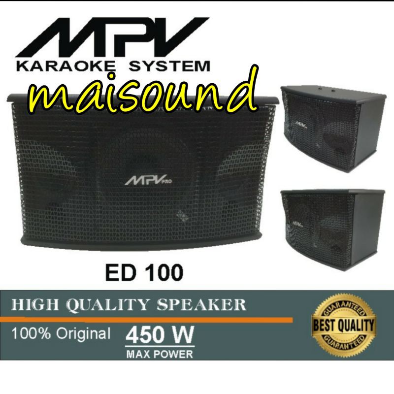 SPEAKER PASIF MPV ED 100 8 INCH SEPASANG MPV ED100 2 UNIT BERKUALITAS