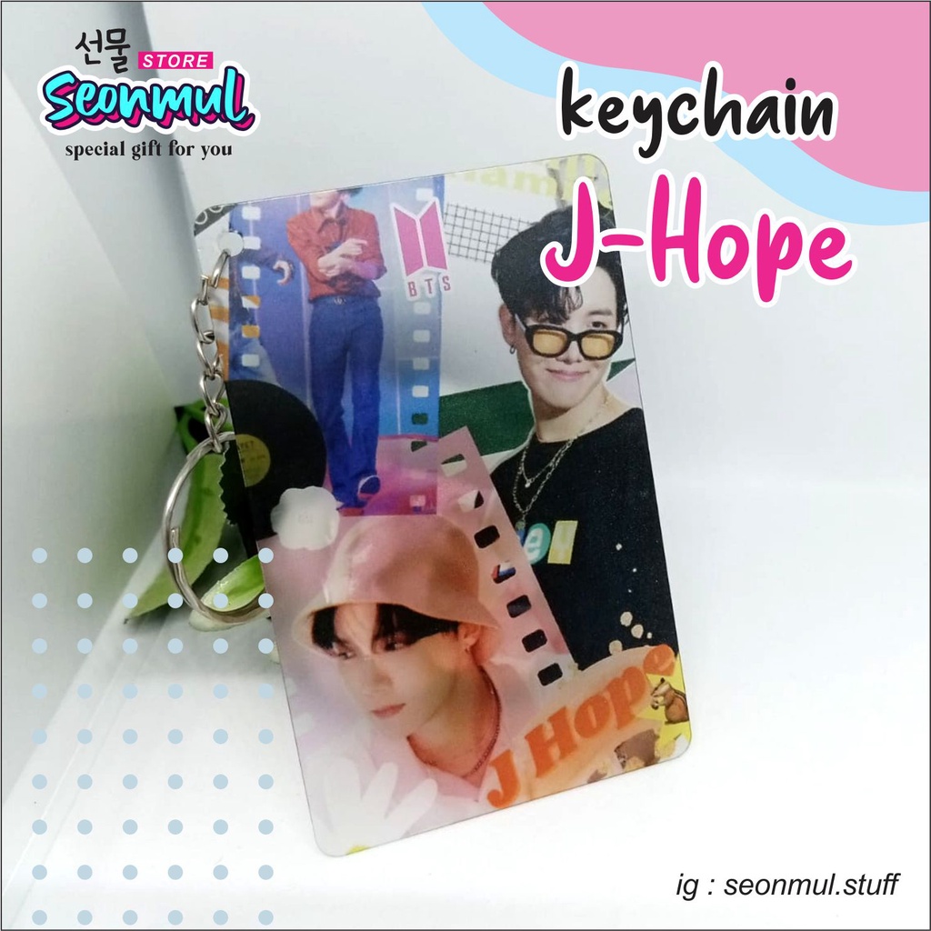 READY STOCK TERBAIK!!! GANTUNGAN KUNCI BTS DYNAMITE TRANSPARANT BTS JHOPE