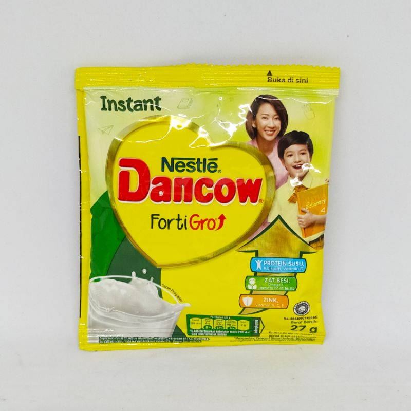 

Susu Bubuk Instant Dancow Fortigo 27gr/ Susu Dancow/ Susu Full Cream