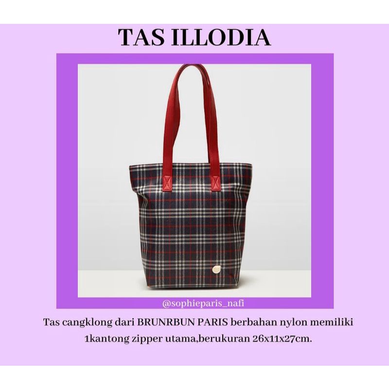 TAS ILLODIA BRUN BRUN PARIS TAS TOTE BAG PROMO TAS TOTE WANITA