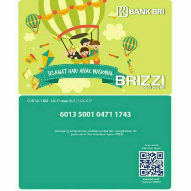 BRIZZI BRI dengan Thema HARI ANAK NASIONAL /Like eMoney eTOLL Tapcash or Flazz