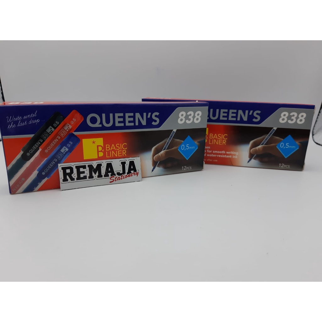 

Bolpoin / Pen Gel QUEEN'S 838 per pack