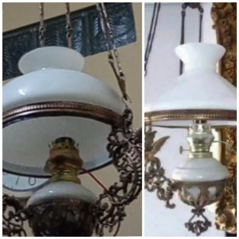 Lampu gantung kerek repro kuno Jawa Betawi R 28.