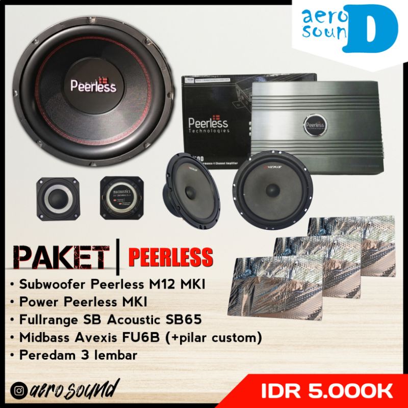 Paket Sound Audio Mobil Peerless - Paket Sound - Aerosound