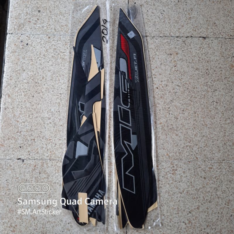 STRIPING STANDAR ORI LIST STIKER MOTOR YAMAHA MIO J TAHUN 2014 STIKER MIO J FI 2014 READY STOK
