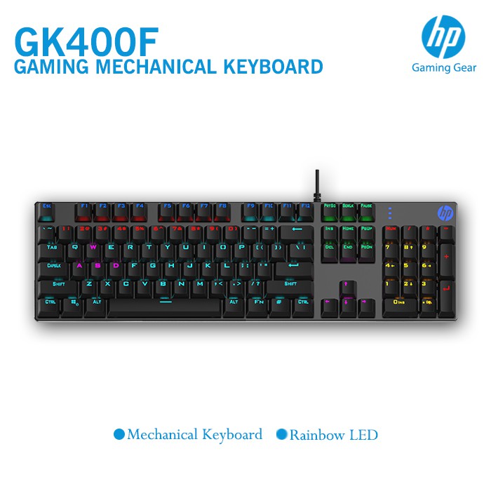HP Keyboard Mechanical Gaming GK400F Shopee Indonesia