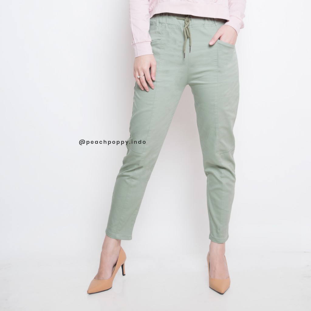 Peach Poppy Celia Pants - Celana Panjang Wanita Casual Jogger