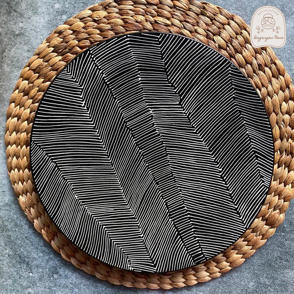 Piring Makan / Dinner Plate / Piring Besar / Piring Keramik Motif JASPER
