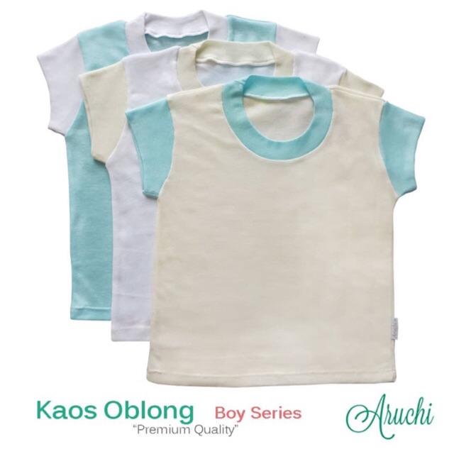 Aruchi Kaos Pendek Oblong Tipis (1pak=3pcs)