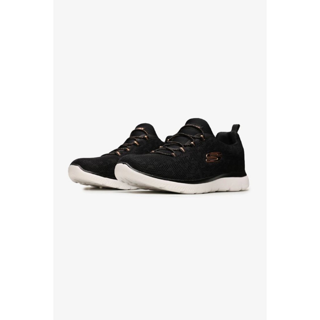Skechers Summits Leopard Spot. Black Rose Gold. Sepatu Wanita Original