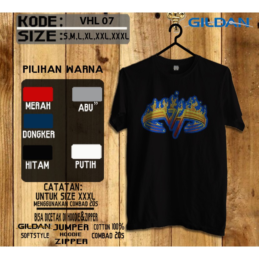 Kaos van halen band original gildan softstyle vhl07
