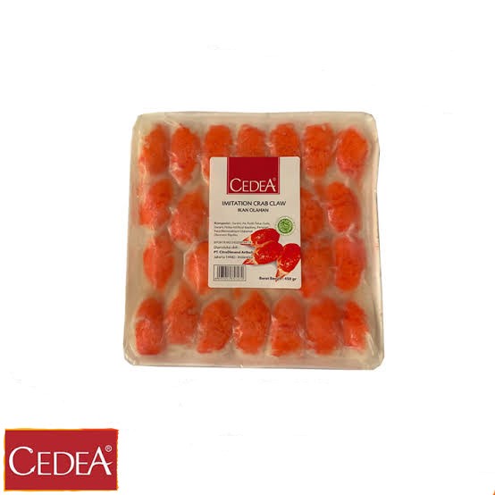 

CRAB CLAW CEDEA 450GR HALAL ISI 25 CAPIT KEPITING