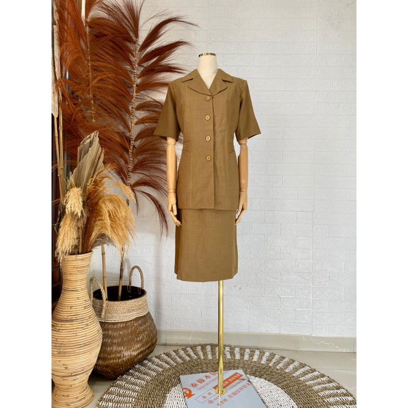 stelan rok pendek baju dinas pns pemda aceh/tua