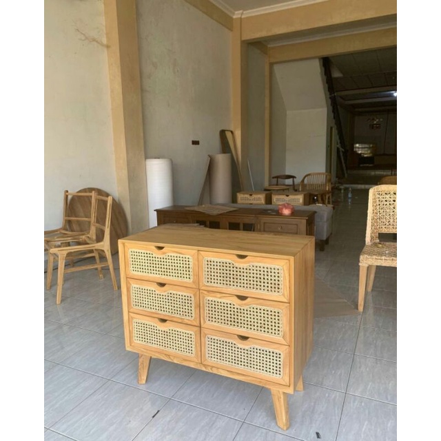 Drawer Minimalis Rotan