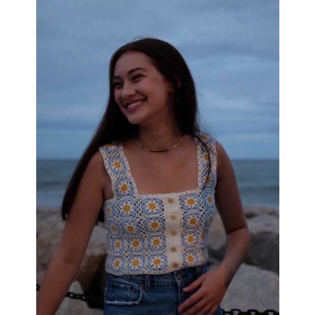 The Summer I Turned Pretty Inspired Daisy Crochet Top