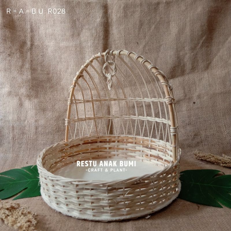 

(R028) Hampers Rotan Love Bird L 32x35cm|Wadah serahan|Tempat Parcel|Keranjang Hantaran|Nikah|Kado | Hantaran | Anyaman Rotan | Wadah Buah | Tempat Roti| Kue Kering | Lebaran
