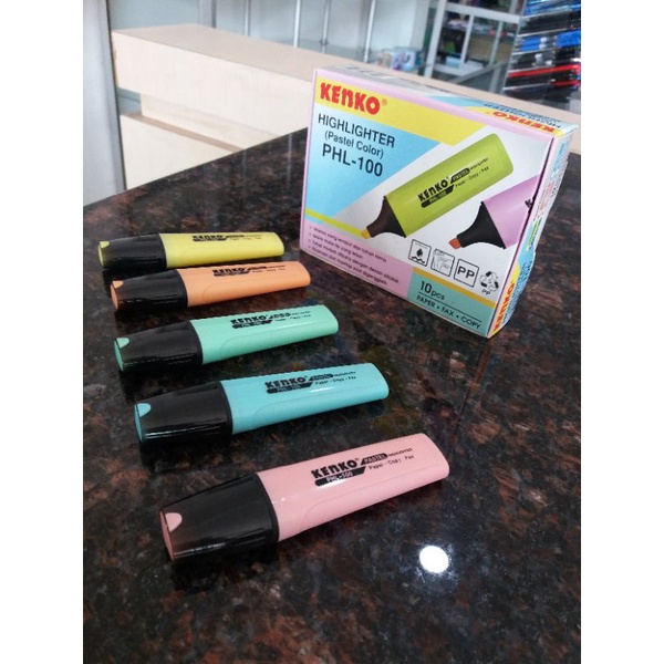 

Kenko Highlighter / Penanda Warna Pastel PHL-100