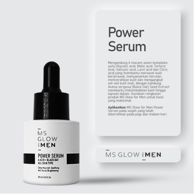 Ms Glow Men Paket Basic/Perawatan wajah pria