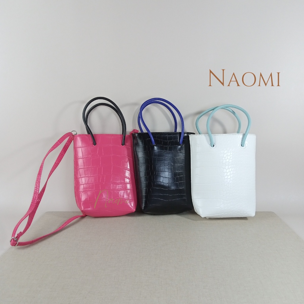 NAOMI - Grace Sling Bag Import - Handbag Tas Wanita Kulit Sintetis - Tas Shoulder Bag - Tas Tenteng - Jinjing Fashion Wanita  - Tas Naomi - Naomi Bag