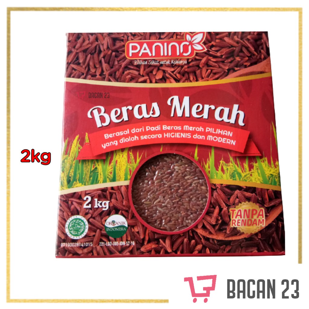 Panino Beras Merah (2kg) / Rice Red / Bacan 23 - Bacan23