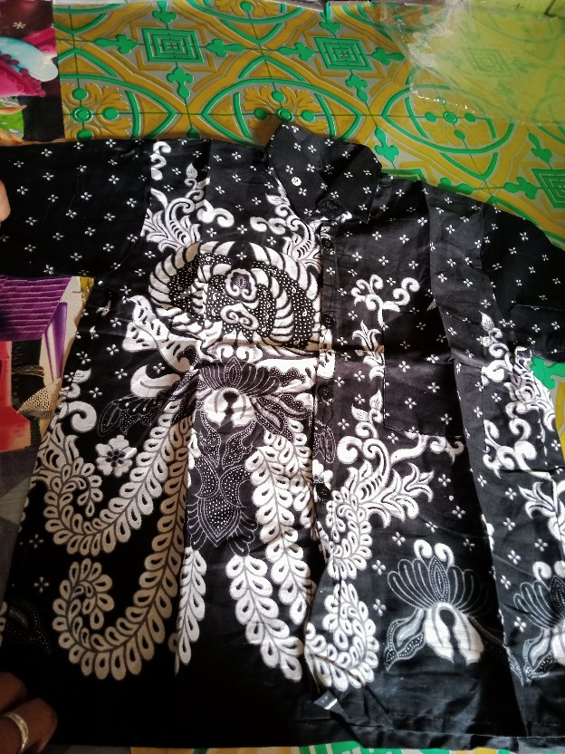 Batik Couple Keluarga Sania Ruffle Ori Ndoro Jowi Dnt Ulir Putih