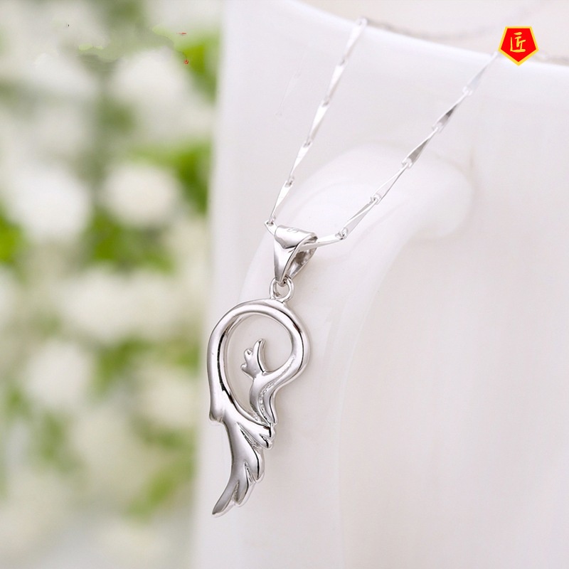 [Ready Stock]Couple Necklace Creative Heart-Shaped Pendant Valentine's Day Gift