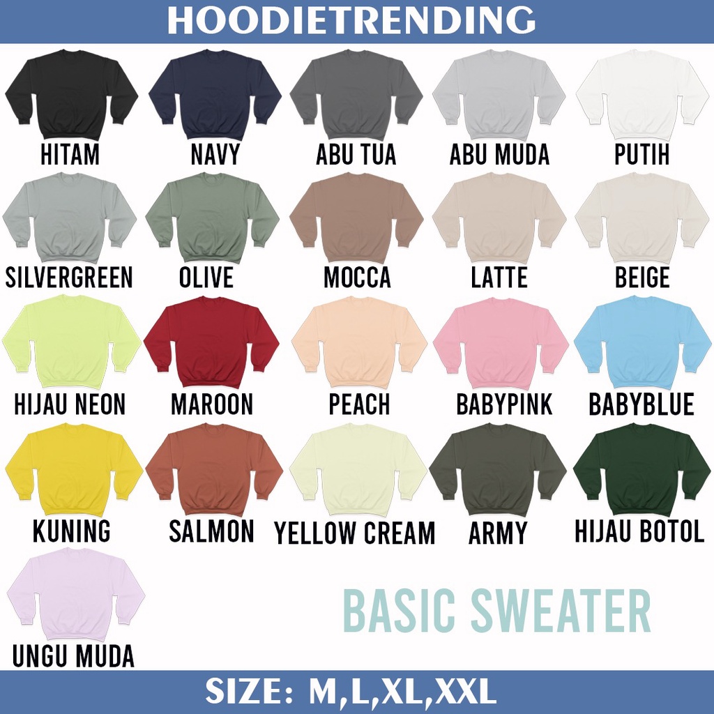 HODISO - Basic Sweater Cute K1Ller Korean Unisex M-Xxl Tumblr Cute