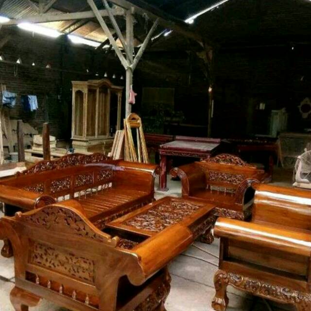 Kursi Tamu Madura Kuku Macan Jati Jepara