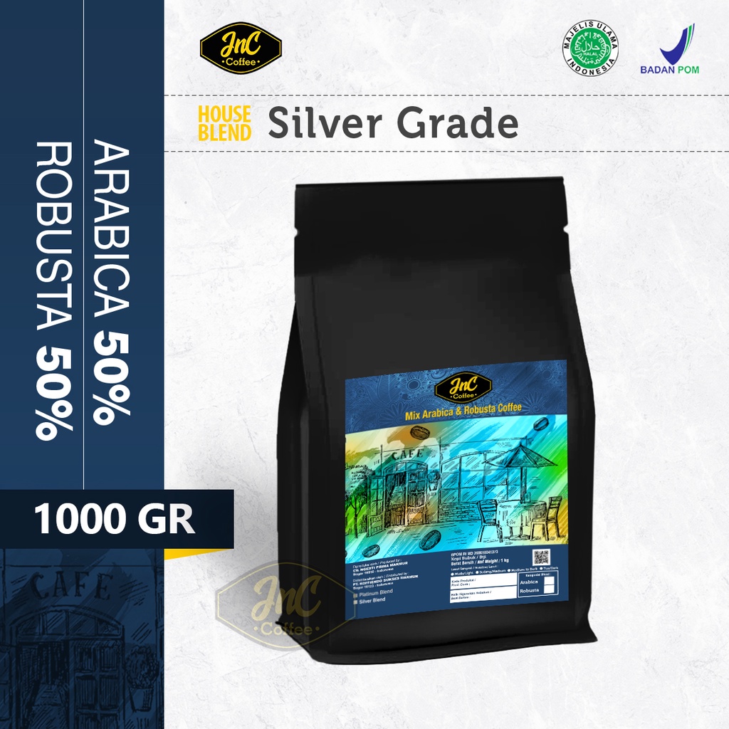 

Jnc Sier House Blend 1 Kg 50% Arabica 50% Robusta