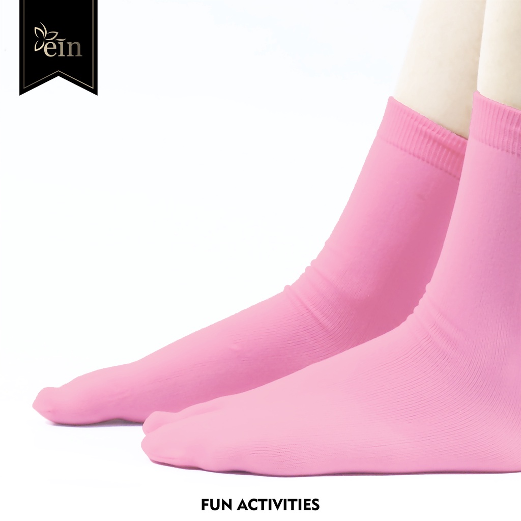 Einsock Kaos Kaki Jempol Polos Muslimah Pink