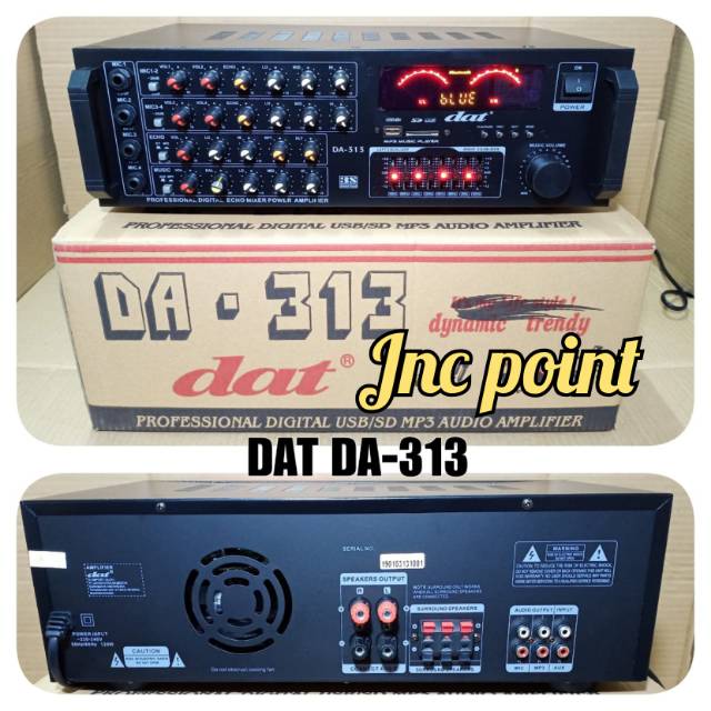 POWER AMPLI MURAH POWER AMPLI KARAOKE DAT DA 313 ORIGINAL