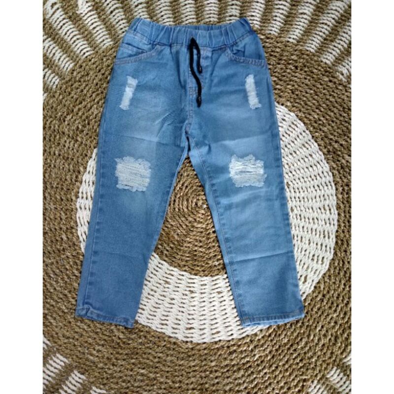 celana anak jeans tebal/celan rippet sobek distro 2-10 tahun