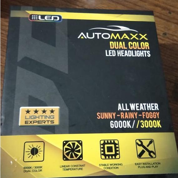 Promo Bulan Ini Led Automaxx H4 Dual Color 2 Warna 3000K Dan 6000K Terbatas