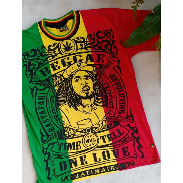 kaos rasta Bob marley original baju pantai