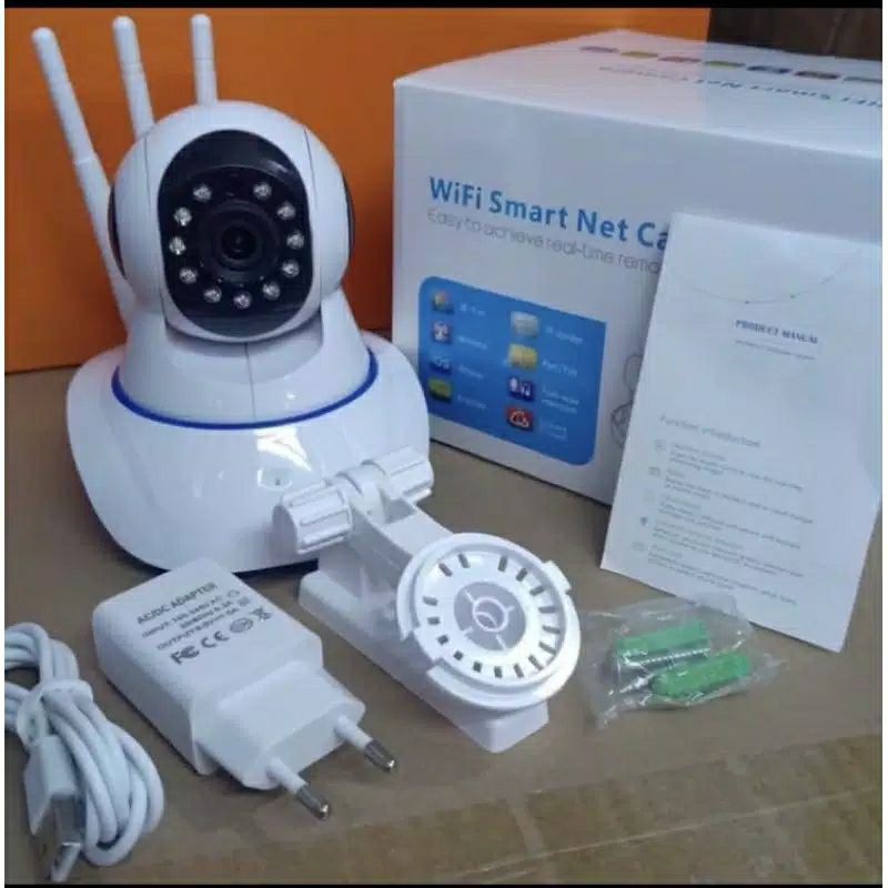 Ip Camera Cctv Wireless Wifi Rotary 3 Antena 1080HD/IP CAM Home Security APP V380 Kamera Pengintai Full HD