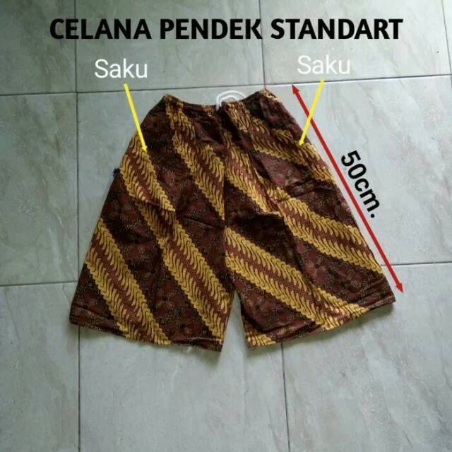 Celana pendek Celana Batik pendek Celana kolor Batik BOIM