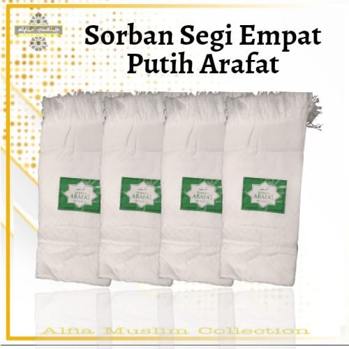 Sorban Putih Arafat Sorban Haji Putih Polos