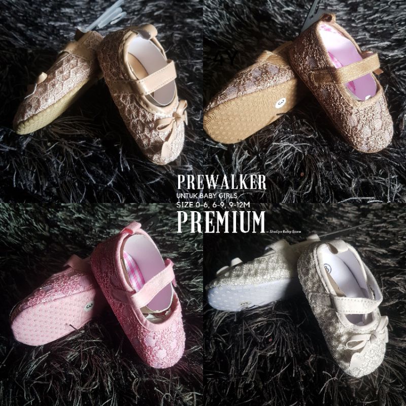 Sepatu PreWalker Baby Girls Impor Shafiya One