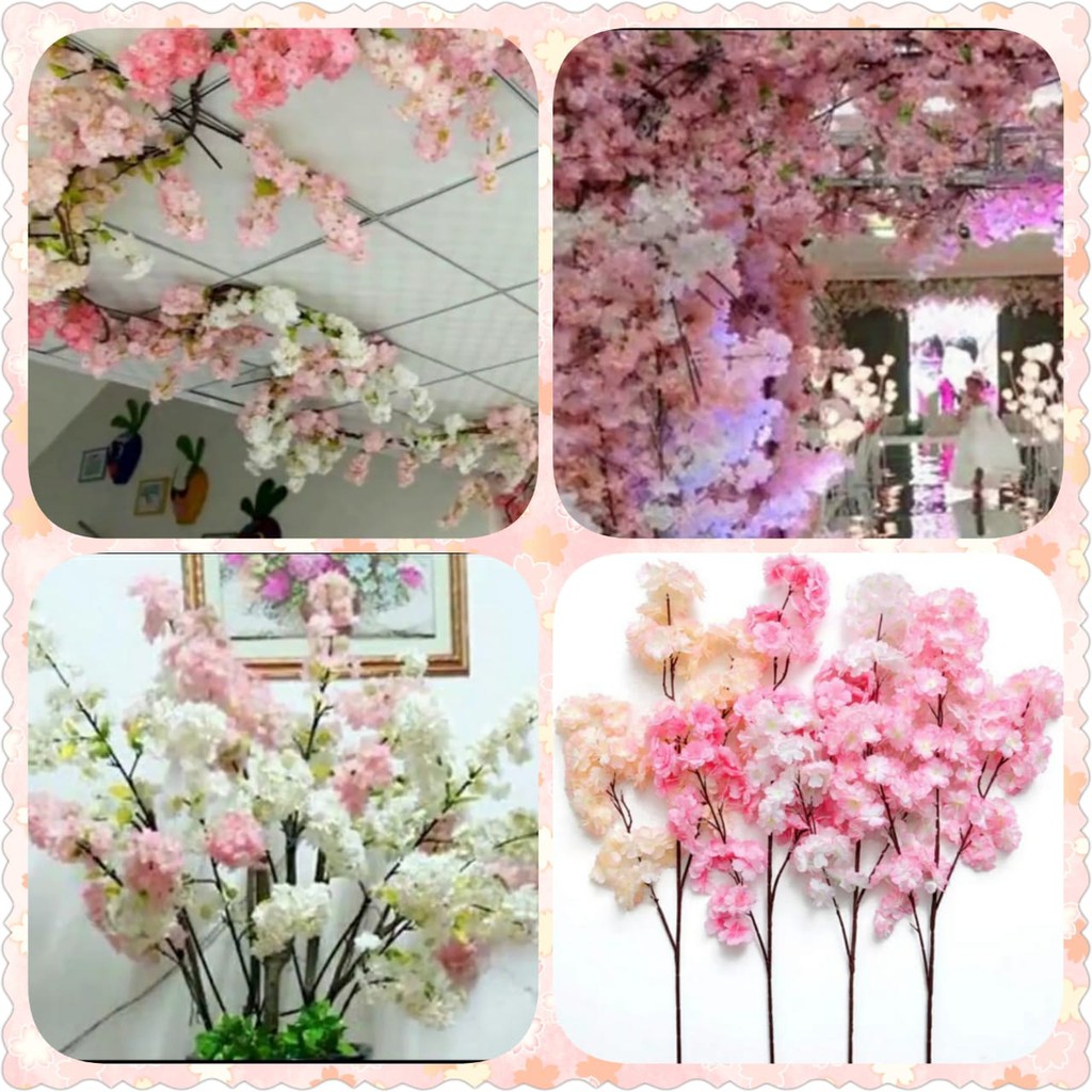 Bunga Sakura  cabang3 /bunga palsu / artifisial plant-2