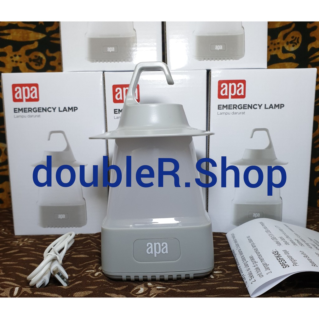 Jual APA EMERGENCY LAMP HANG GREY / LAMPU DARURAT GANTUNG CAMPING