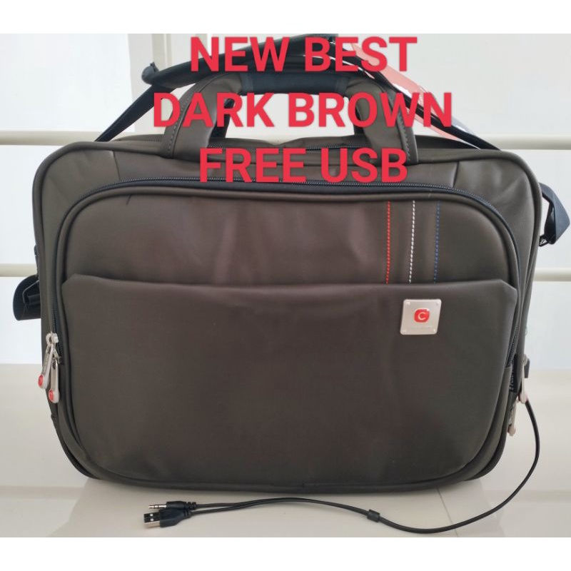 TAS KANTOR FOLIO POLO LAPTOP 16 INCH POLO CLASSIC BRIEFCASE USB POLO CLASSIC 3IN1 MULTIFUNGSI POLO ANTI AIR  KAIN IMPORT ORIGINAL TAS SELEMPANG KERJA