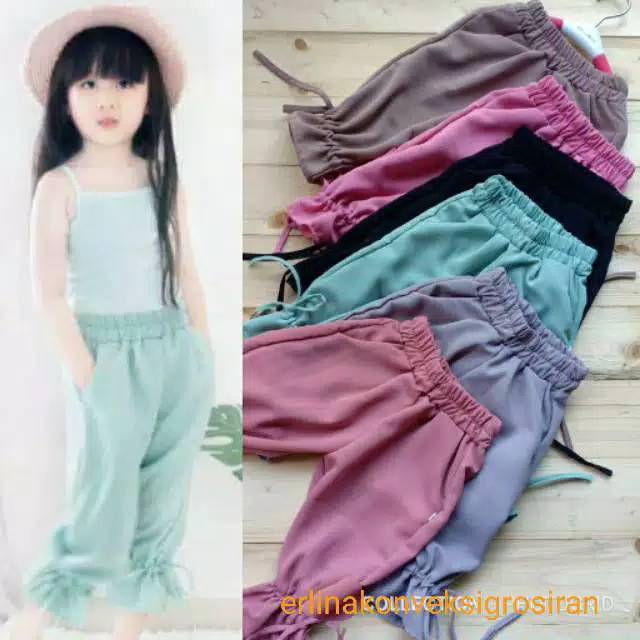 terlaris jasmine pant kids 2 6thn celana  panjang  anak  