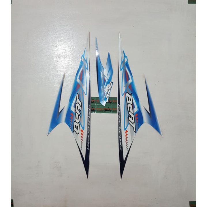 Striping honda beat karbu 2012 Biru Putih original 1000% NOS